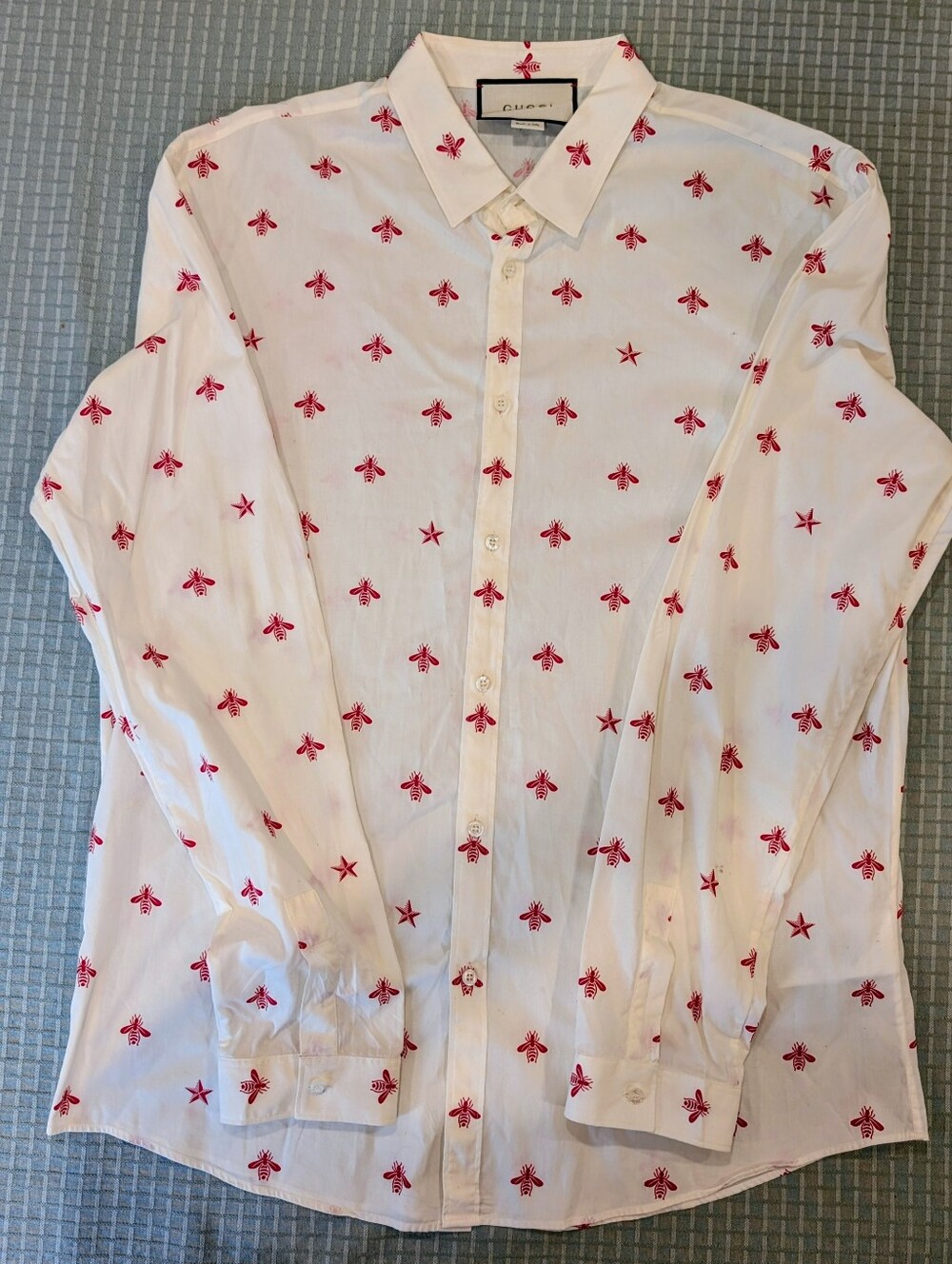 Gucci 2017 Bee Accent Shirt | Size: XXL | US17, IT43